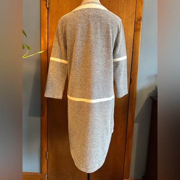 Women's Gray Public School New York Knit Knee Length Sheath Style Dress sz L - Picture 10 of 15